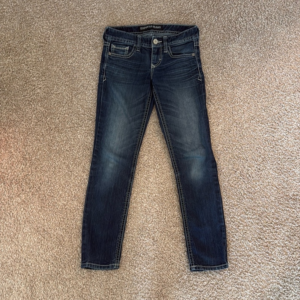 Express Low Rise Skinny Jeans - Stella 0s